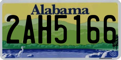 AL license plate 2AH5166