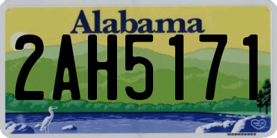 AL license plate 2AH5171