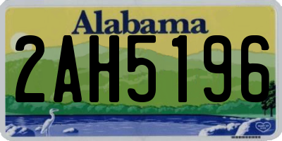 AL license plate 2AH5196
