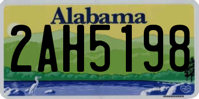 AL license plate 2AH5198