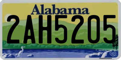 AL license plate 2AH5205