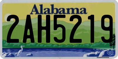 AL license plate 2AH5219