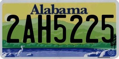 AL license plate 2AH5225