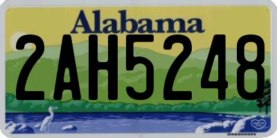 AL license plate 2AH5248