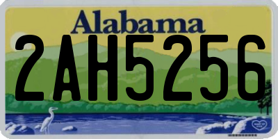 AL license plate 2AH5256