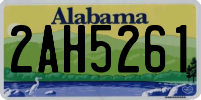 AL license plate 2AH5261