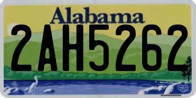 AL license plate 2AH5262