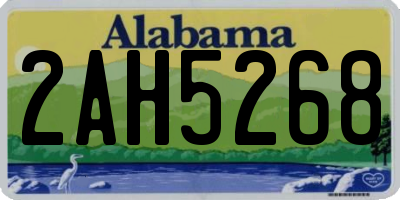 AL license plate 2AH5268