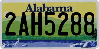 AL license plate 2AH5288