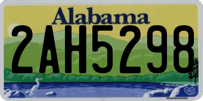 AL license plate 2AH5298