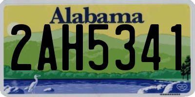 AL license plate 2AH5341