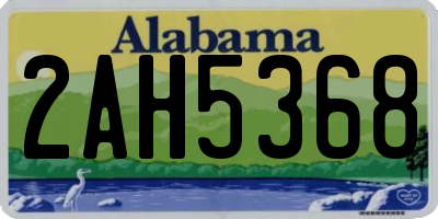 AL license plate 2AH5368
