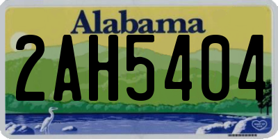 AL license plate 2AH5404