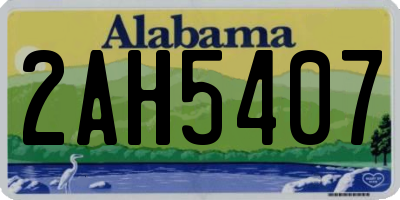 AL license plate 2AH5407