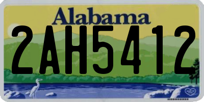 AL license plate 2AH5412