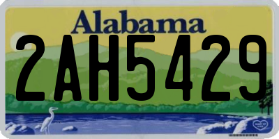 AL license plate 2AH5429