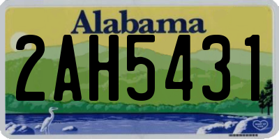 AL license plate 2AH5431