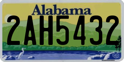 AL license plate 2AH5432