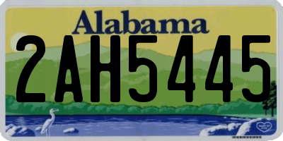 AL license plate 2AH5445