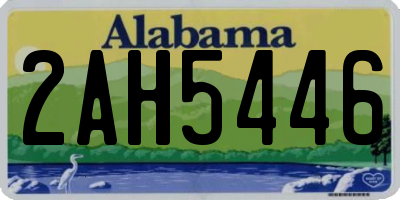 AL license plate 2AH5446