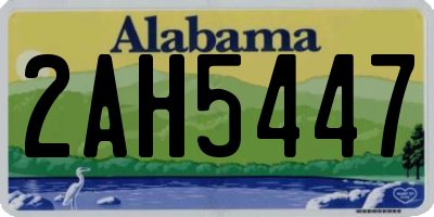 AL license plate 2AH5447