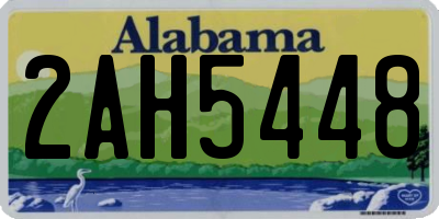 AL license plate 2AH5448