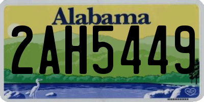 AL license plate 2AH5449
