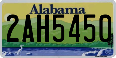 AL license plate 2AH5450