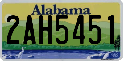 AL license plate 2AH5451