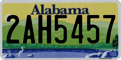 AL license plate 2AH5457