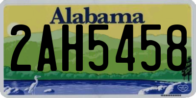 AL license plate 2AH5458