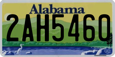 AL license plate 2AH5460