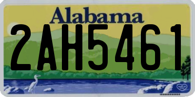 AL license plate 2AH5461