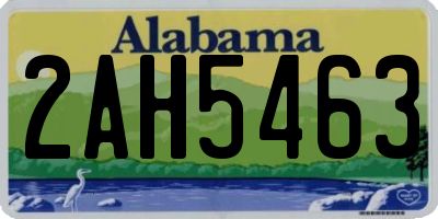AL license plate 2AH5463