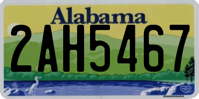 AL license plate 2AH5467