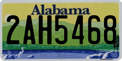 AL license plate 2AH5468