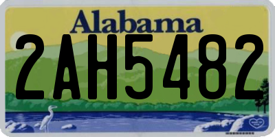 AL license plate 2AH5482