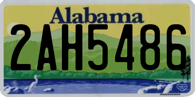 AL license plate 2AH5486