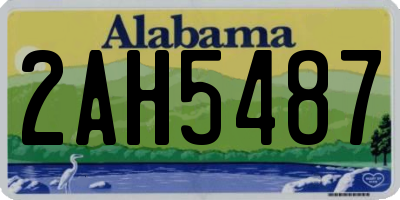 AL license plate 2AH5487