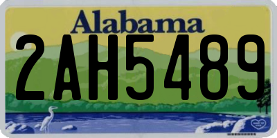 AL license plate 2AH5489