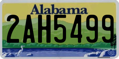 AL license plate 2AH5499