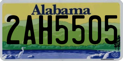 AL license plate 2AH5505