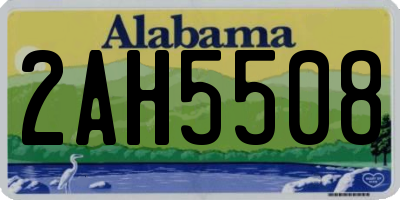 AL license plate 2AH5508