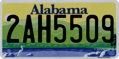AL license plate 2AH5509