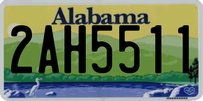 AL license plate 2AH5511