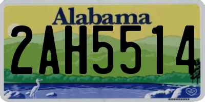 AL license plate 2AH5514