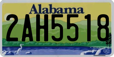 AL license plate 2AH5518