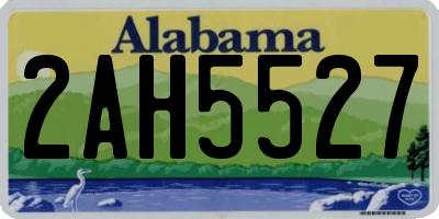 AL license plate 2AH5527