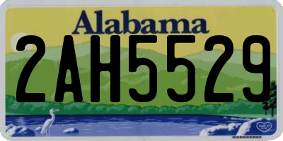AL license plate 2AH5529