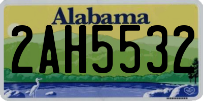 AL license plate 2AH5532
